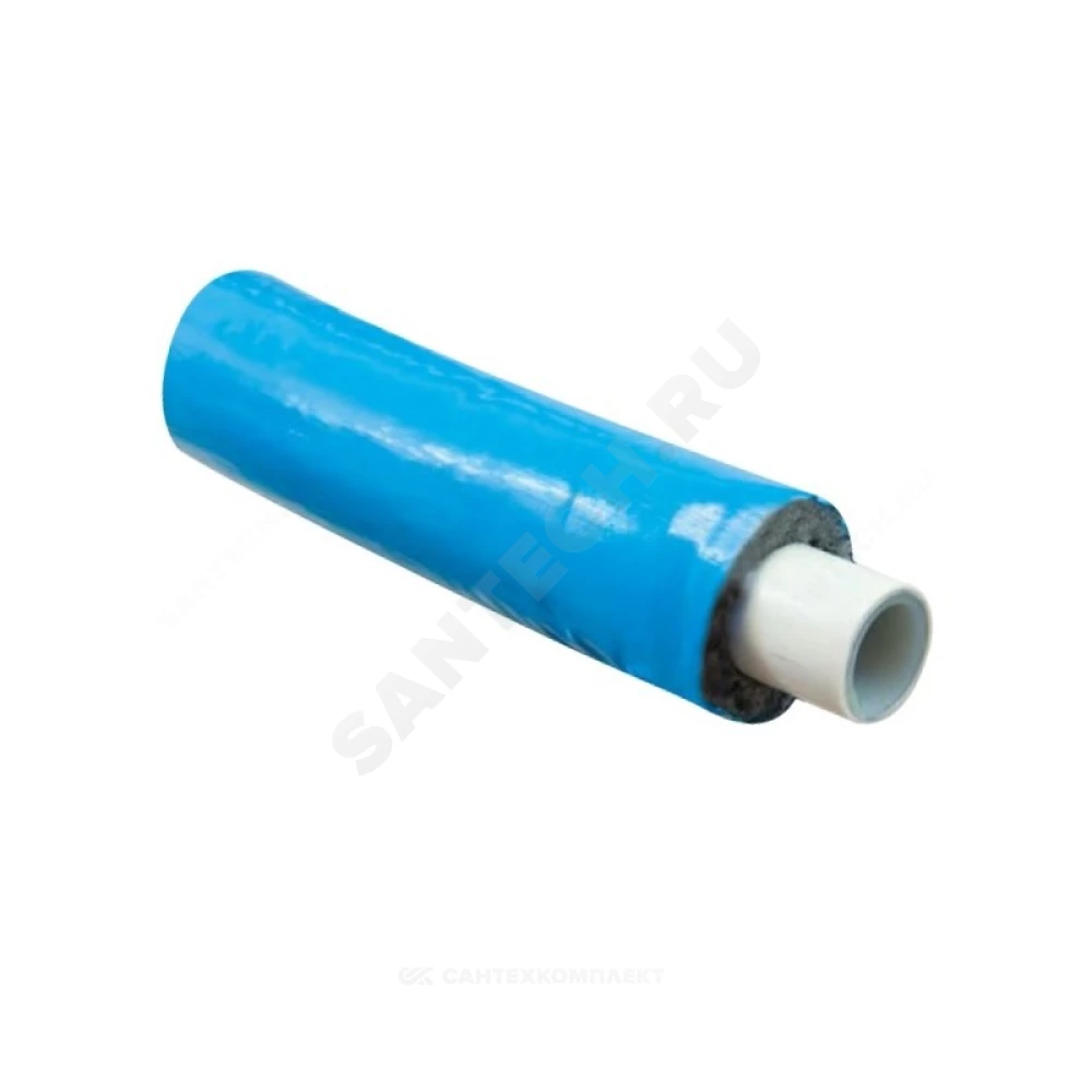 Труба МП PEX-AL-PEX Дн 16х2,0 Ру10 бухта 50м в изоляции 6 мм синий R999I Giacomini R999IY225