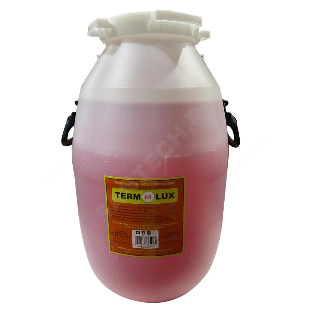 Теплоноситель TERMOLUX-65 50 кг этиленгликоль 65% Ткр=-65 оС канистра TERMOLUX TL24025