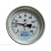 Термометр биметаллический осевой Дк80 L=80мм G1/2" 160С ТБ80 Метер