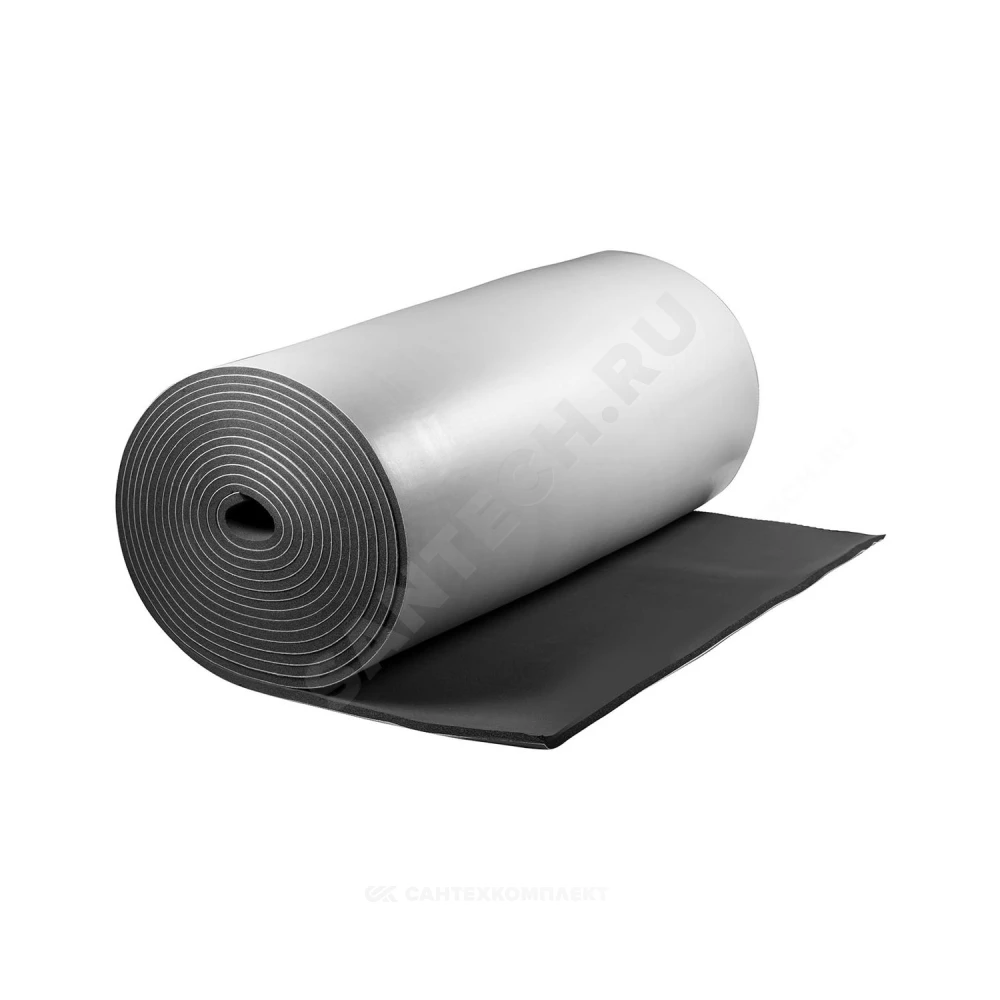 Рулон вспененный каучук ST 32/1,0-6 Тмакс=110°C черный с покрытием IN CLAD grey K-flex 80032210103IG
