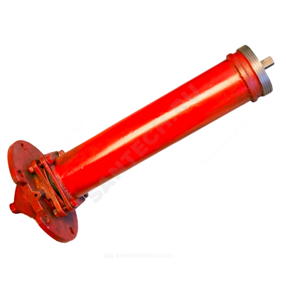 Гидрант пожарный сталь Ду 100 4000 мм Ру10 красный СпецСнаб