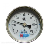 Термометр биметаллический осевой Дк80 L=100мм G1/2" 120С ТБ80 Метер