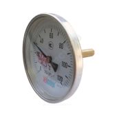 Термометр биметаллический осевой Дк100 L=160мм G1/2" 120С ТБ100 Метер