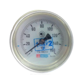 Термометр биметаллический осевой Дк63 L=100мм G1/2" 160С ТБ63 Метер