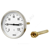 Термометр биметаллический осевой Дк80 L=100мм G1/2" 120С A50.10 Wika 3901807