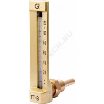 Термометр жидкостной виброустойчивый угловой 100С L=40мм G1/2" ТТ-В-150 150/40 Росма 00000002812
