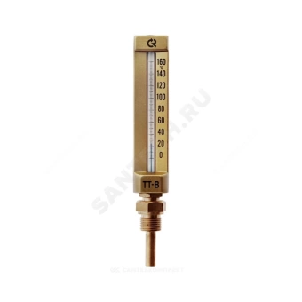 Термометр жидкостной виброустойчивый прямой 160С L=50мм G1/2" ТТ-В-110 110/50 Росма