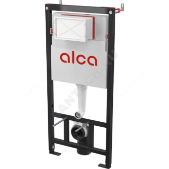 Инсталляция для подвесного унитаза с кнопкой смыва черная матовая Alca Plast AM101/1120-4:1 RU M578-0001