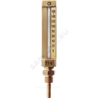 Термометр жидкостной виброустойчивый прямой 160С L=100мм G1/2" ТТ-В-200 200/100 Росма 00000002845